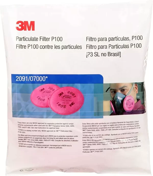 3M® Filtro Para Partículas 2091 (1 Par) - Imagen 9
