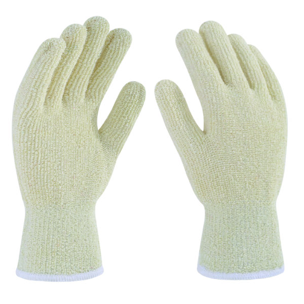 Guante Terry Blanco Fabricado 100% De Algodón Tipo Toalla Ambidiestro Talla: 9 Derma Care Mod. 15-550-B