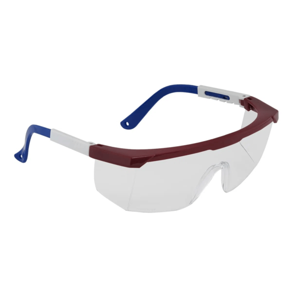 Lente Top Gun Ultra Mica Clara Antiempaño De Policarbonato Antirayaduras Y Anti-Impacto Marco De Nylon Tricolor Con Patillas De Ajuste Angular Y Telescópica SteelPro Mod. AL-SP-0077 (352451650077) - Imagen 2